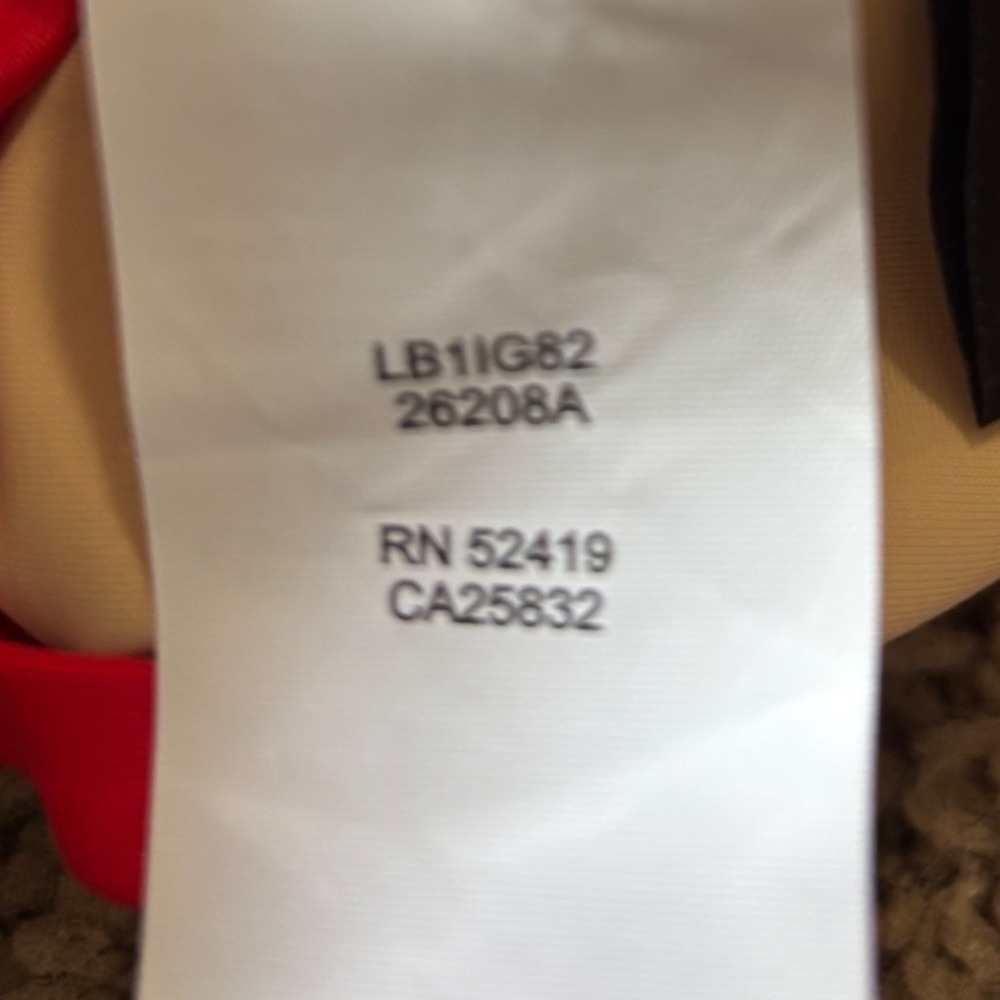 La Blanca Cherry Red One Shoulder Tummy Control Tankini Top LB1IG82 Size 8 - Picture 10 of 10